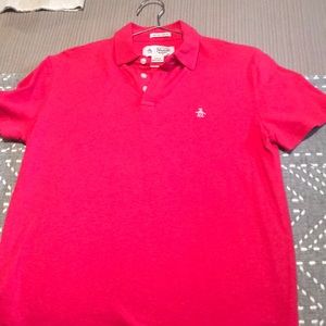 Penguin hot pink polo
